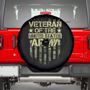 Veteran Of The United States Army Spare Tire Cover TS09 Black Print Your Wear