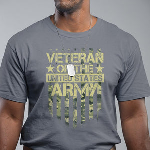 Veteran Of The United States Army T Shirt TS09 Charcoal Print Your Wear