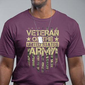 Veteran Of The United States Army T Shirt TS09 Maroon Print Your Wear