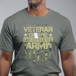 Veteran Of The United States Army T Shirt TS09 Military Green Print Your Wear