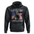 Female Veteran Hoodie Stands Up For Her Country A Strong Woman TS09 Black Print Your Wear