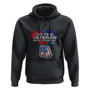 Female Veteran Hoodie I'm The Veteran and The Veteran's Wife TS09 Black Print Your Wear