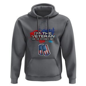 Female Veteran Hoodie I'm The Veteran and The Veteran's Wife TS09 Charcoal Print Your Wear