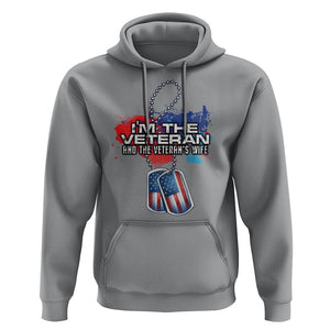 Female Veteran Hoodie I'm The Veteran and The Veteran's Wife TS09 Sport Gray Print Your Wear