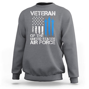 Veteran Of The United States Air Force Sweatshirt TS09 Charcoal Print Your Wear