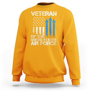 Veteran Of The United States Air Force Sweatshirt TS09 Gold Print Your Wear