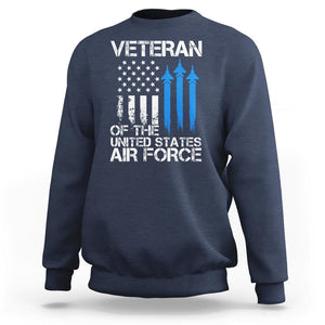 Veteran Of The United States Air Force Sweatshirt TS09 Navy Print Your Wear