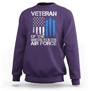 Veteran Of The United States Air Force Sweatshirt TS09 Purple Print Your Wear