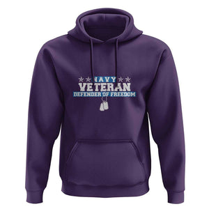 Navy Veteran Hoodie Defender Of Freedom TS09 Purple Print Your Wear