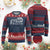 Funny Fishing Ugly Christmas Sweater Can't Work Today My Arm Is in A Cast TS09 Burgundy Print Your Wear