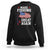 Funny Fisherman Sweatshirt Make Fishing Great Again America Flag TS09 Black Print Your Wear