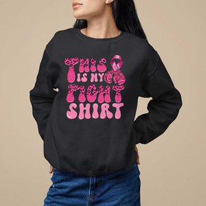 Breast Cancer Sweatshirt This Is My Fight Warrior Boxing Gloves TS09 Black Print Your Wear