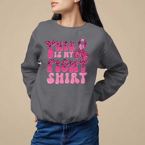 Breast Cancer Sweatshirt This Is My Fight Warrior Boxing Gloves TS09 Charcoal Print Your Wear