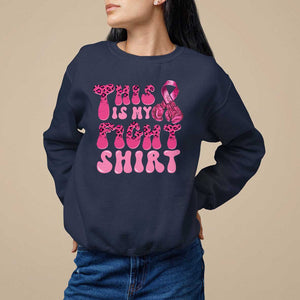 Breast Cancer Sweatshirt This Is My Fight Warrior Boxing Gloves TS09 Navy Print Your Wear