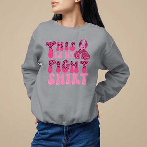 Breast Cancer Sweatshirt This Is My Fight Warrior Boxing Gloves TS09 Sport Gray Print Your Wear