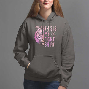 Breast Cancer Hoodie This Is My Fight Pink Tiger Warrior TS09 Dark Chocolate Print Your Wear
