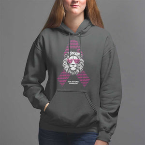 Pink Breast Cancer Hoodie This Is My Fight Pink Lion Warrior TS09 Black Print Your Wear