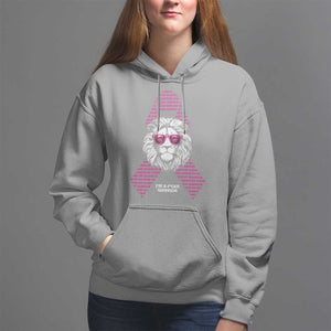 Pink Breast Cancer Hoodie This Is My Fight Pink Lion Warrior TS09 Sport Gray Print Your Wear