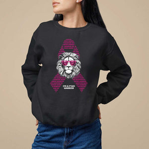 Pink Breast Cancer Sweatshirt This Is My Fight Pink Lion Warrior TS09 Black Print Your Wear