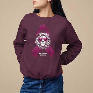 Pink Breast Cancer Sweatshirt This Is My Fight Pink Lion Warrior TS09 Maroon Print Your Wear