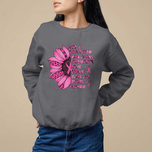 Pink Breast Cancer Sweatshirt We Don't Know How Strong We Are TS09 Charcoal Print Your Wear