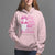 Pink Breast Cancer Hoodie She Whispered Back I Am The Storm TS09 Light Pink Print Your Wear