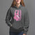 Breast Cancer Hoodie Fight Like A Girl Pink American Flag TS09 Black Print Your Wear