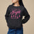 Breast Cancer Sweatshirt Pray Fight Believe TS09 Black Print Your Wear