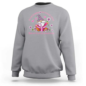 Breast Cancer Awareness Sweatshirt In October We Wear Pink Gnome TS09 Sport Gray Print Your Wear