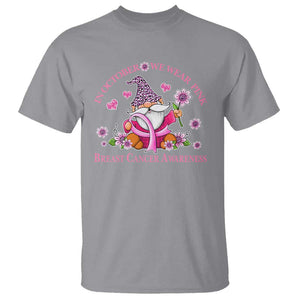 Breast Cancer Awareness T Shirt In October We Wear Pink Gnome TS09 Sport Gray Print Your Wear