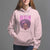 Pink Breast Cancer Warrior Hoodie Fight Like A Queen TS09 Light Pink Print Your Wear