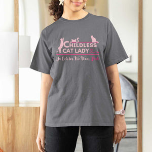 Kamala Breast Cancer T Shirt For Women In October We Wear Pink Childless Cat Lady Harris Support Feminist TS09 Charcoal Print Your Wear