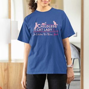 Kamala Breast Cancer T Shirt For Women In October We Wear Pink Childless Cat Lady Harris Support Feminist TS09 Royal Blue Print Your Wear