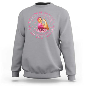 Kamala Breast Cancer Sweatshirt She Whispered Back I Am The Strom Harris Support TS09 Sport Gray Print Your Wear