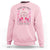 Kamala Pink Breast Cancer Sweatshirt Cat Ladies When We Fight We Win Harris Support TS09 Light Pink Print Your Wear