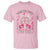 Kamala Pink Breast Cancer T Shirt Cat Ladies When We Fight We Win Harris Support TS09 Light Pink Print Your Wear