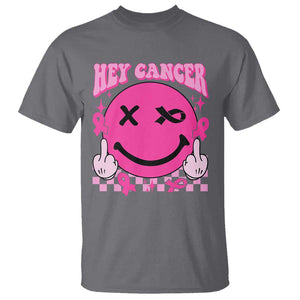 Funny Breast Cancer T Shirt Fuck Cancer Groovy TS09 Charcoal Print Your Wear