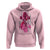 Pink Breast Cancer Hoodie I Am Warrior American Flag TS09 Light Pink Print Your Wear