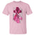 Pink Breast Cancer T Shirt I Am Warrior American Flag TS09 Light Pink Print Your Wear