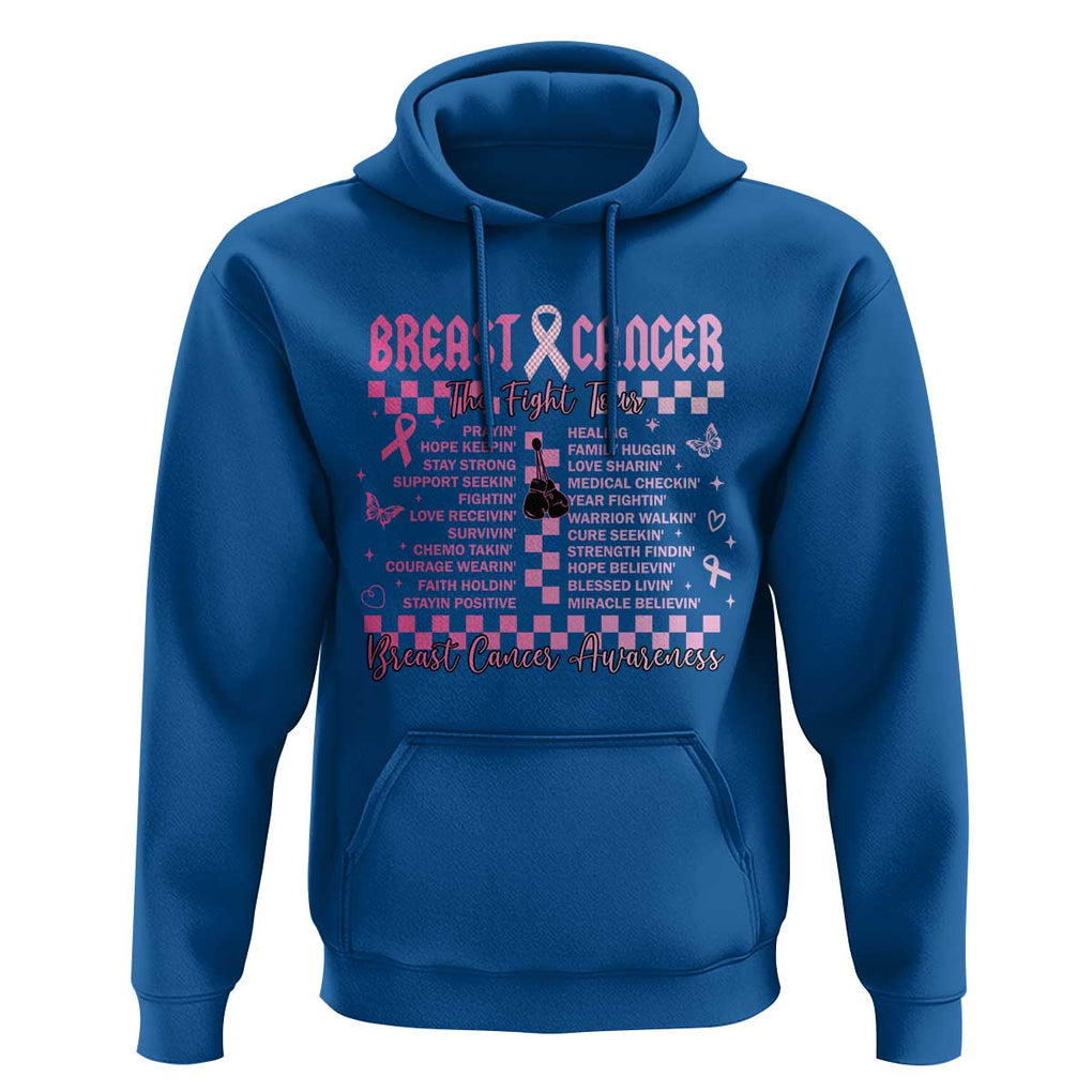 Breast Cancer The Fight Tour Hoodie TS09 Royal Blue Print Your Wear