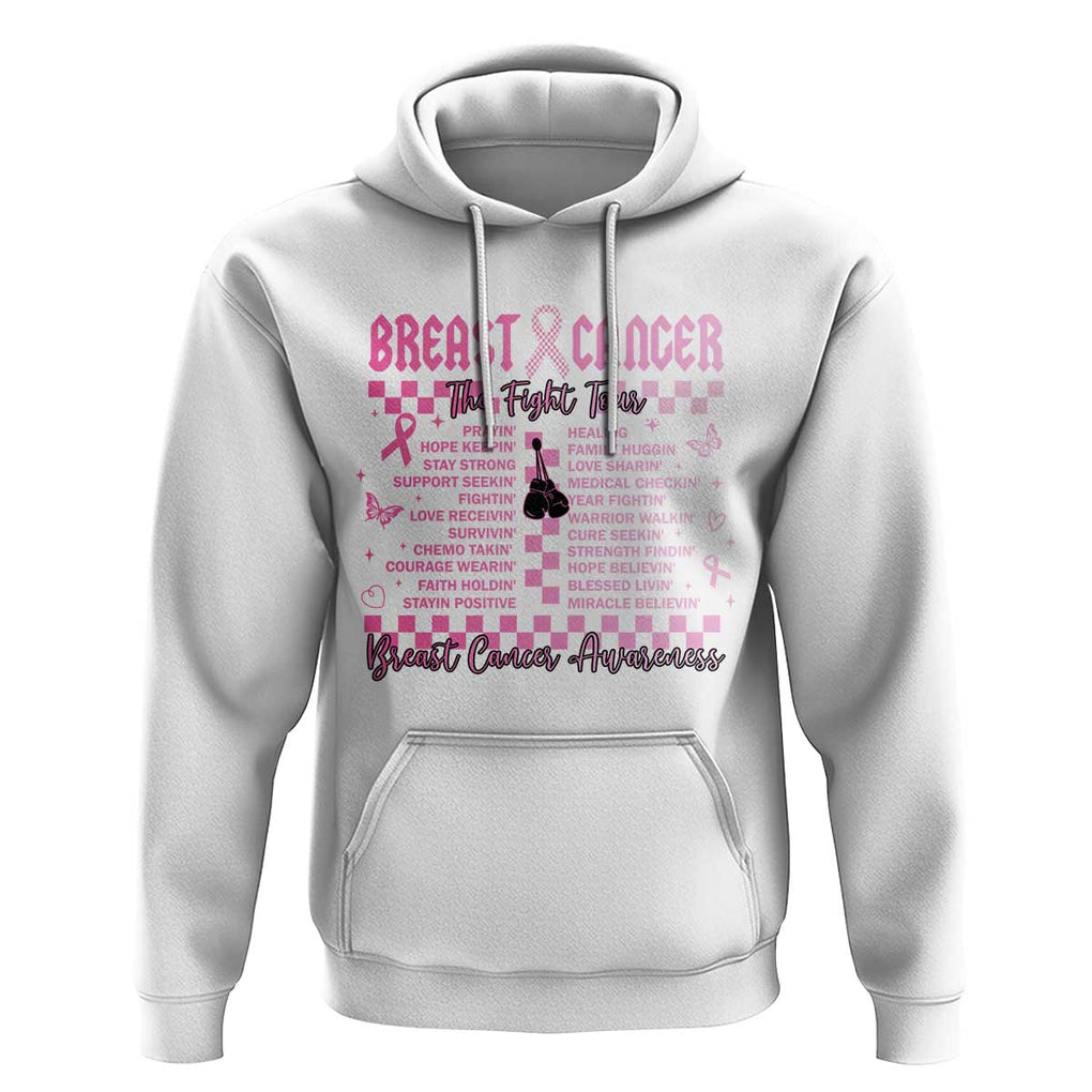 Breast Cancer The Fight Tour Hoodie TS09 White Print Your Wear