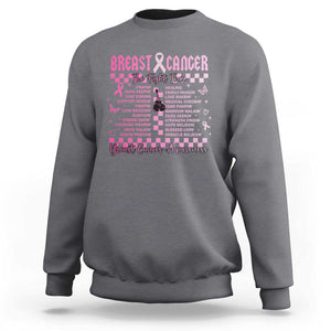 Breast Cancer The Fight Tour Sweatshirt TS09 Charcoal Print Your Wear