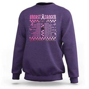 Breast Cancer The Fight Tour Sweatshirt TS09 Purple Print Your Wear