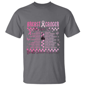 Breast Cancer The Fight Tour T Shirt TS09 Charcoal Print Your Wear