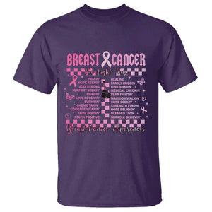 Breast Cancer The Fight Tour T Shirt TS09 Purple Print Your Wear