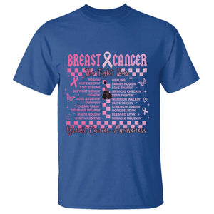 Breast Cancer The Fight Tour T Shirt TS09 Royal Blue Print Your Wear