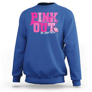 Breast Cancer Sweatshirt Pink Out Go Fight Win American Football TS09 Royal Blue Print Your Wear