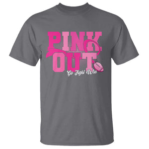 Breast Cancer T Shirt Pink Out Go Fight Win American Football TS09 Charcoal Print Your Wear