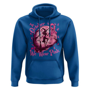 Breast Cancer Halloween Hoodie In October We Wear Pink Witch TS09 Royal Blue Print Your Wear