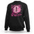 Breast Cancer Halloween Sweatshirt In October We Wear Pink Witch TS09 Black Print Your Wear